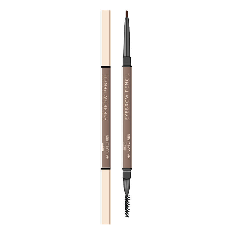 Automatic Rotary Sketch Waterproof And Non Smudging Extremely Thin Double Headed Eyebrow Pencil