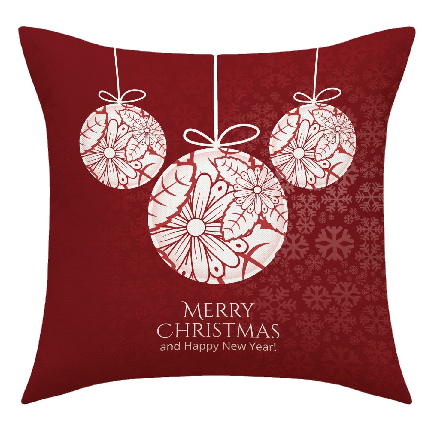 Christmas Pillow Cover Snowman Elk Decoration