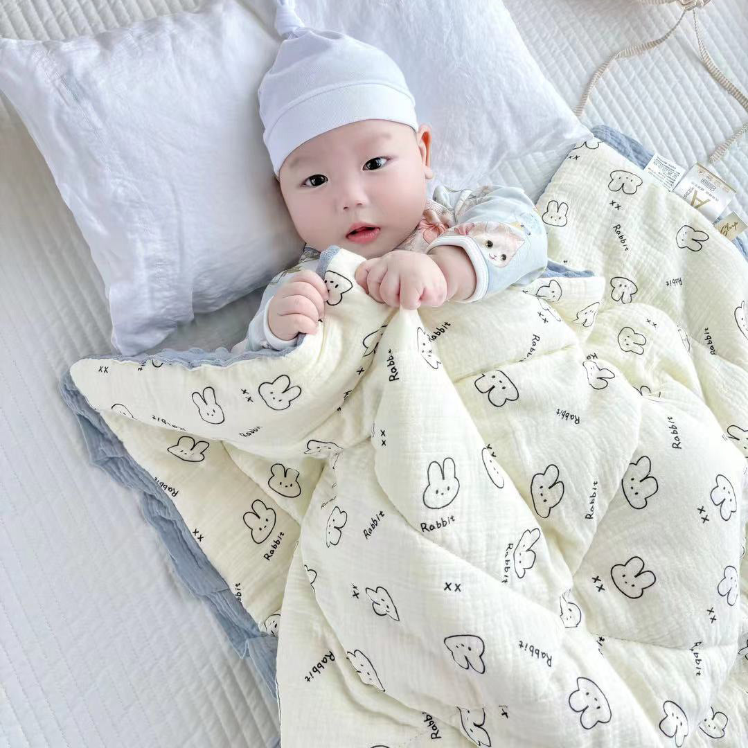 Lace Kindergarten Nap Soothing Ruffled Baby Autumn And Winter Thickening Class A Quilt