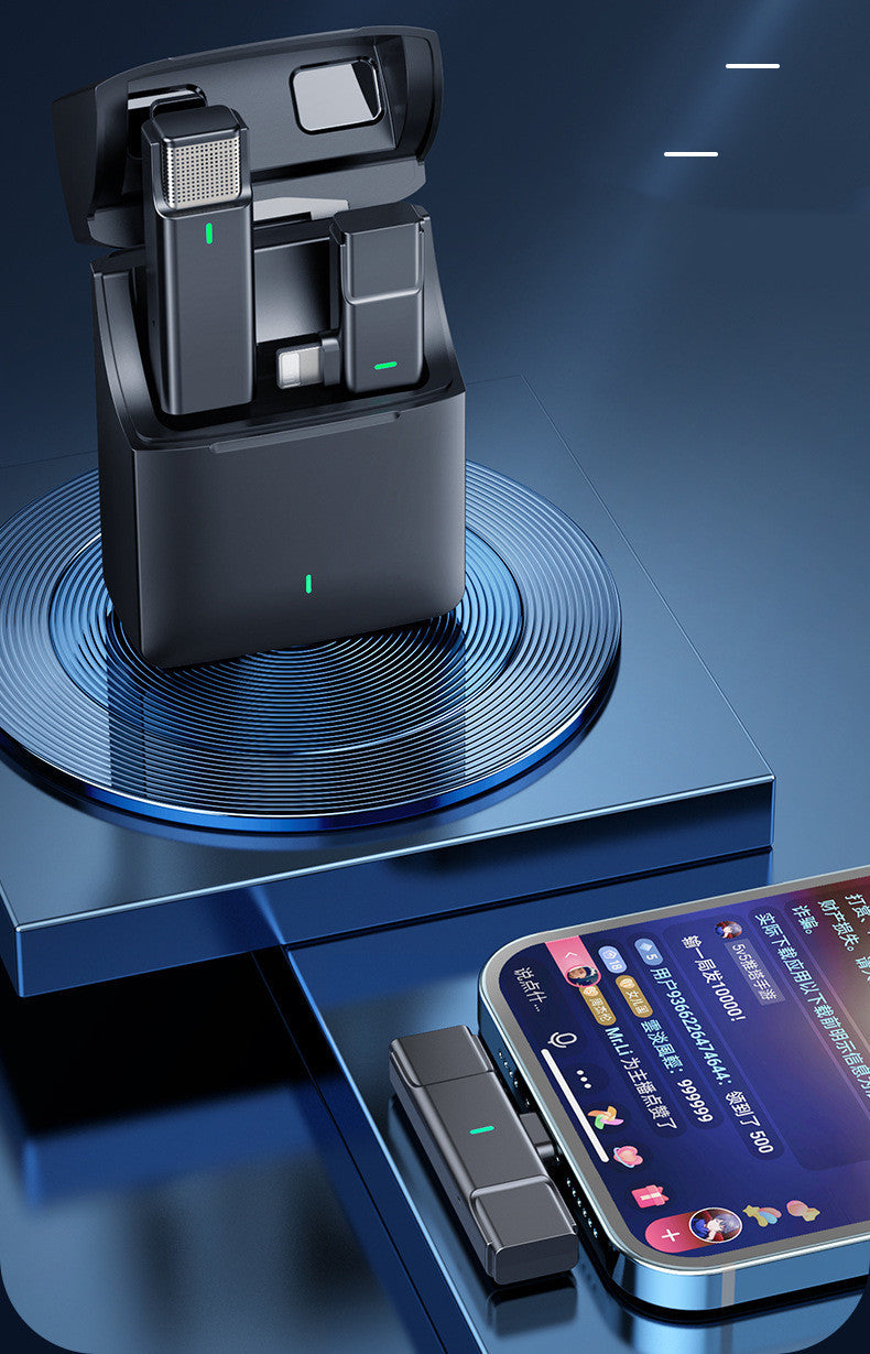 One For Two Wireless Microphone Noise Reduction And Radio