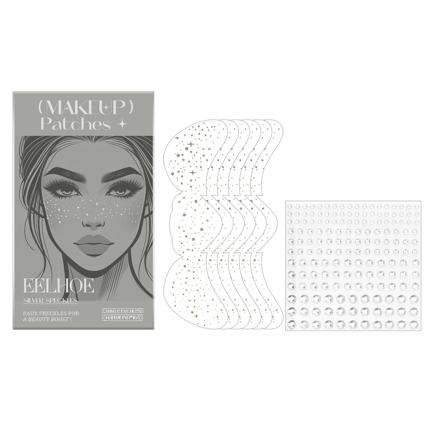 Glitter Spots Tattoo Sticker Easy Freckles