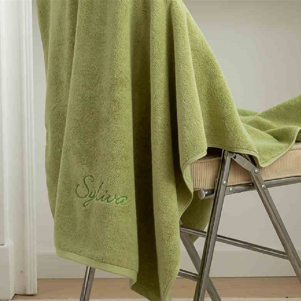 Embroidered Words, DIY Men's And Women's Bath Towels, Customized And Engraved Names