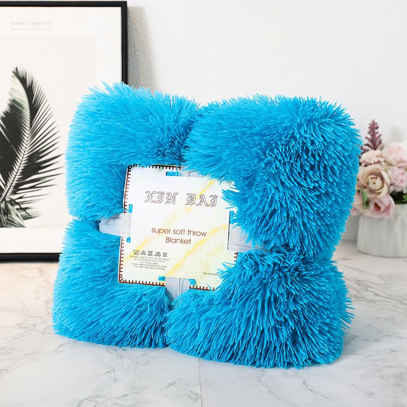 Double-side Velvet Blanket Autumn And Winter Velvet Pillow Cover