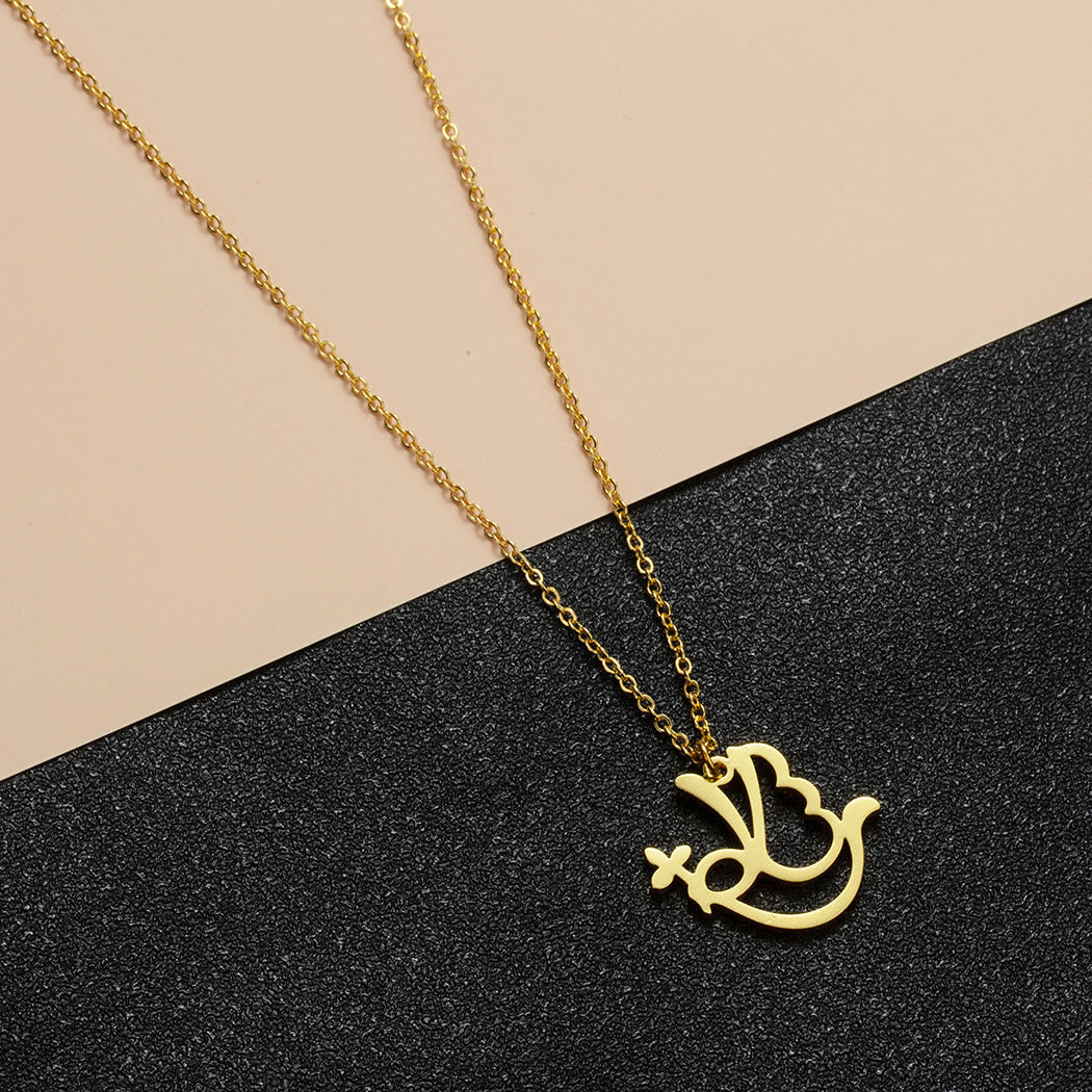 CXWIND PEACE Arabic Letter Jewelry Pendant For Women