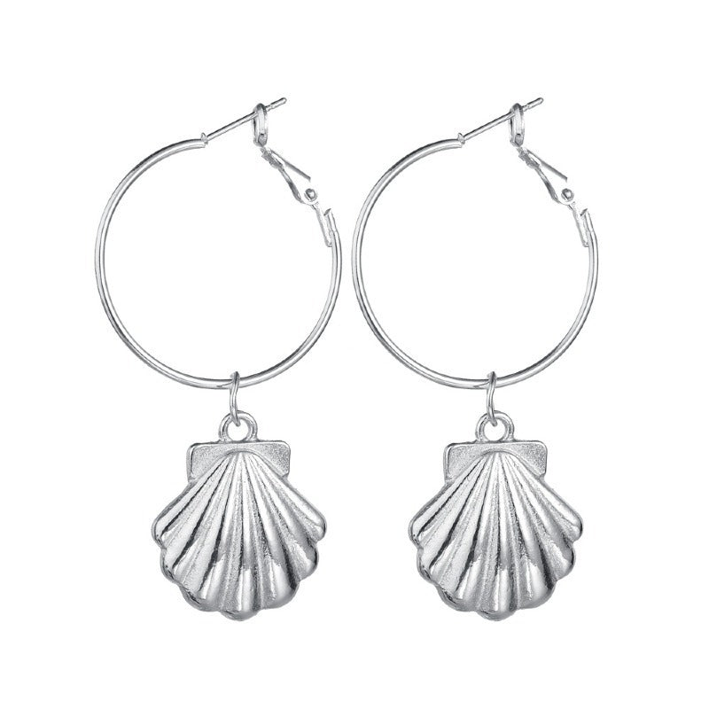 New Simple Earrings Women Ins Cross-border Hot-selling Shell Ear Jewelry