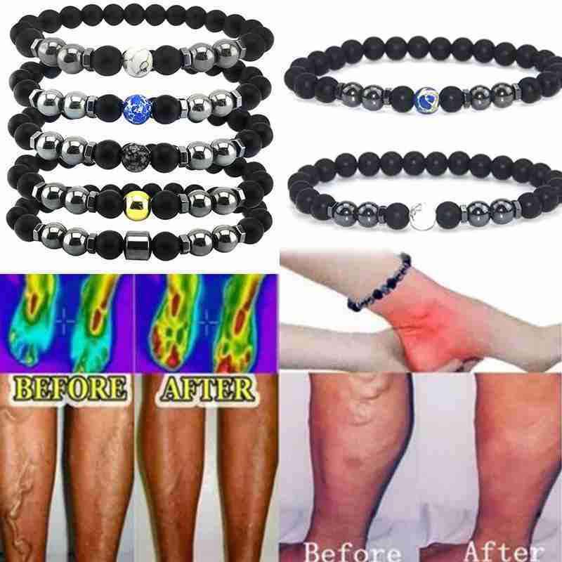 Natural Black Hematite Tiger Eye Beaded Bracelets Men For Magnetic Health Protection Women Jewelry
