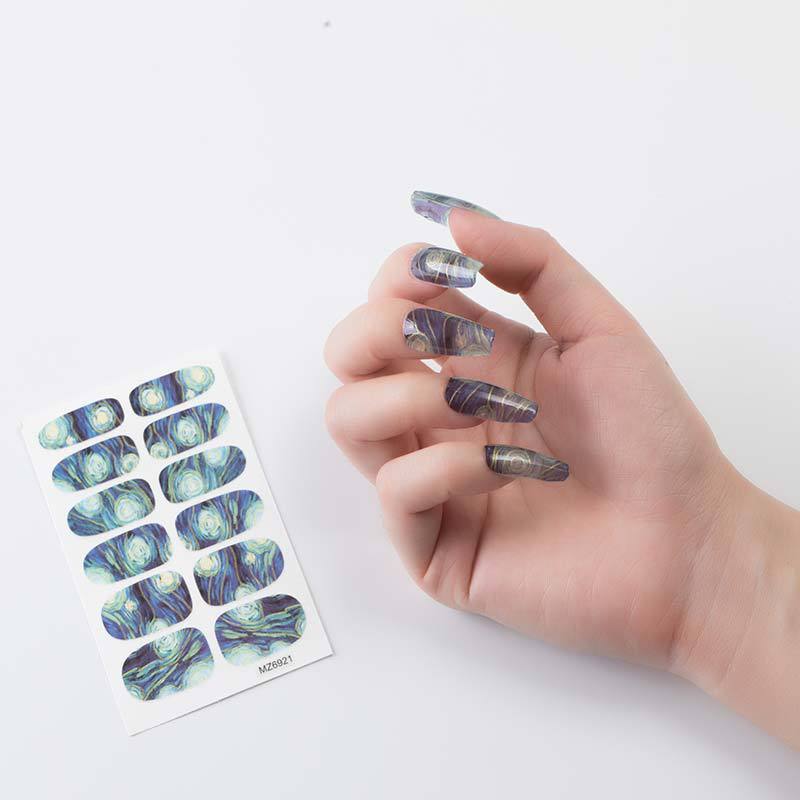 Nail Sticker European And American Oil Painting Art