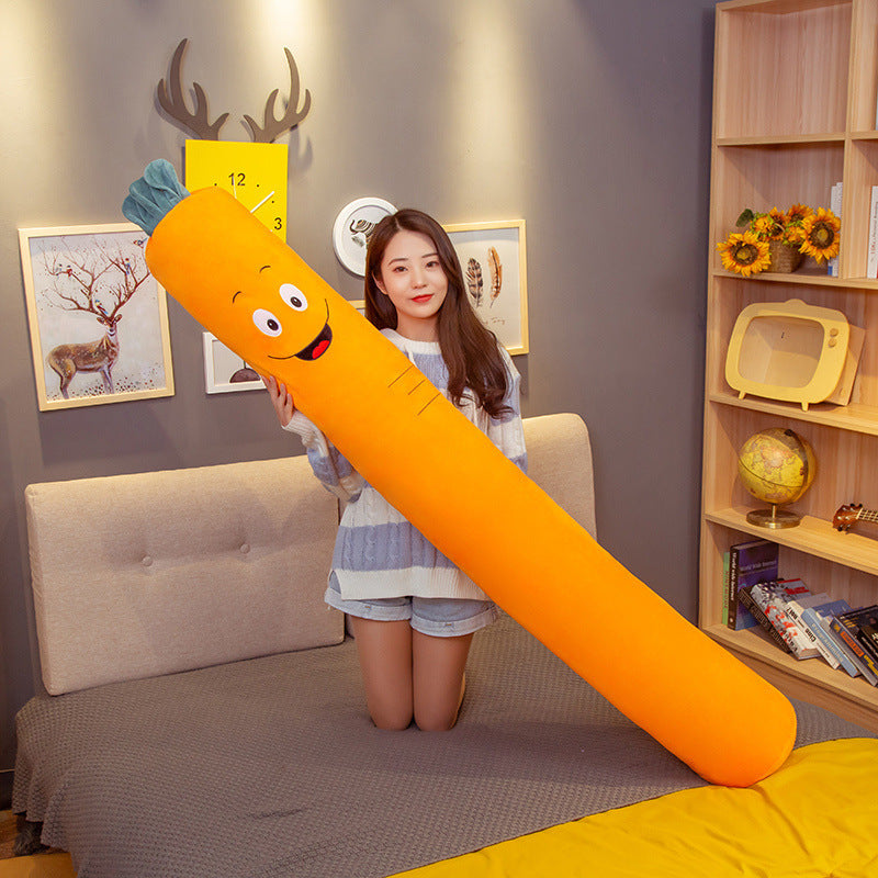 Cactus Strawberry Carrot Fruit Long Pillow