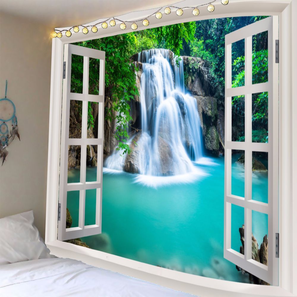 Blue Starfish Digital Printing Tapestry Wall Decoration