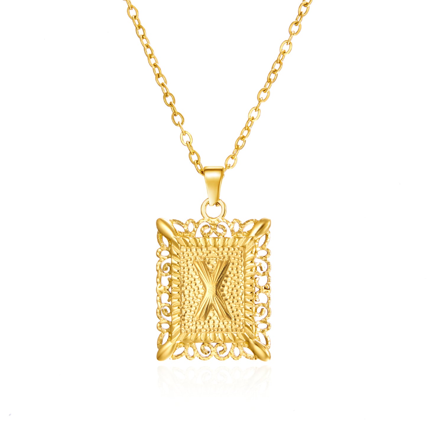 Stainless Steel Initial Letter Necklace For Women Men Gold Color 26 Alphabet Clavicle Chain Choker Birthday Party Jewelry Gifts