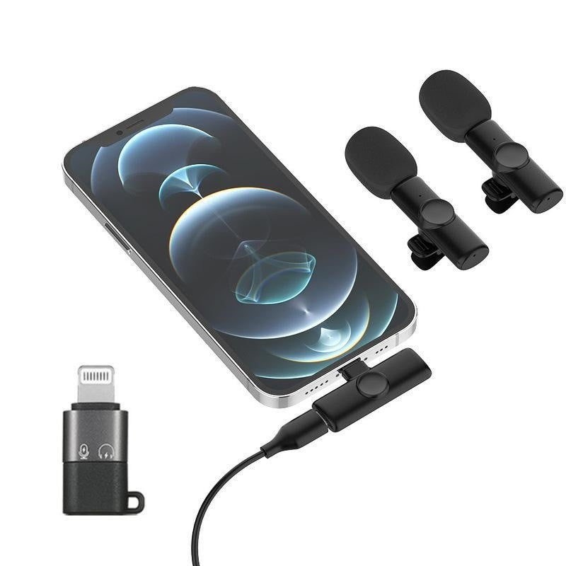 Collar Clip Microphone Outdoor Video Recording Wireless Microphone