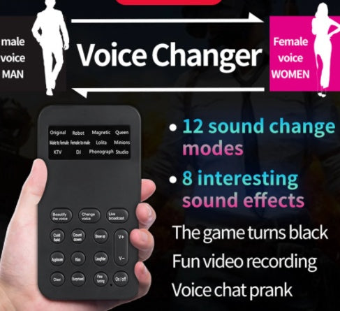 Mini voice changer sound card