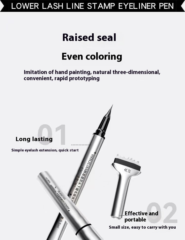 Double-headed Lower Eyelash Seal Eyeliner Eyeliner Two-in-one Not Easy To Makeup