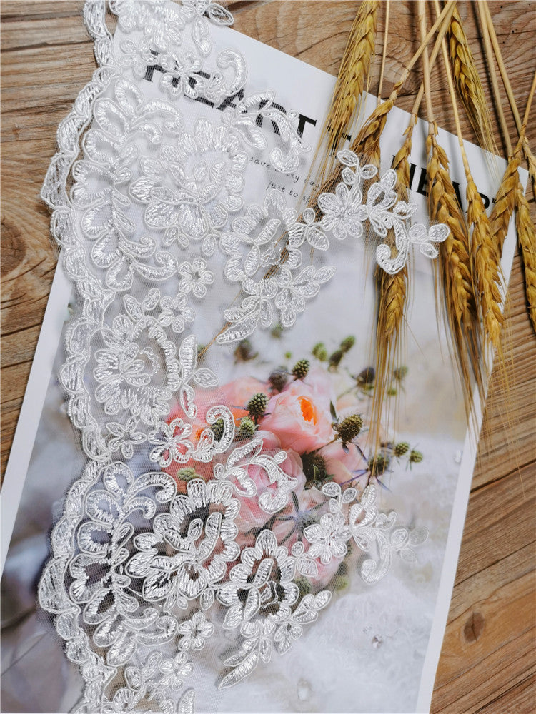 Home Fashion Curtains Hand Embroidered Lace