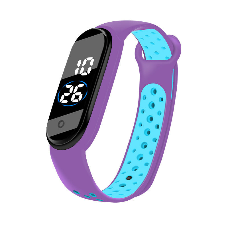 Waterproof Student Two-color Sports Bracelet Watch