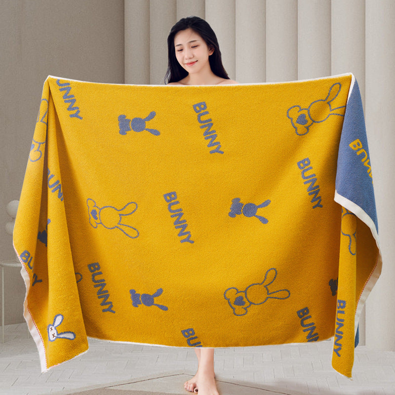 Household Thickened Absorbent Cotton Bath Towel