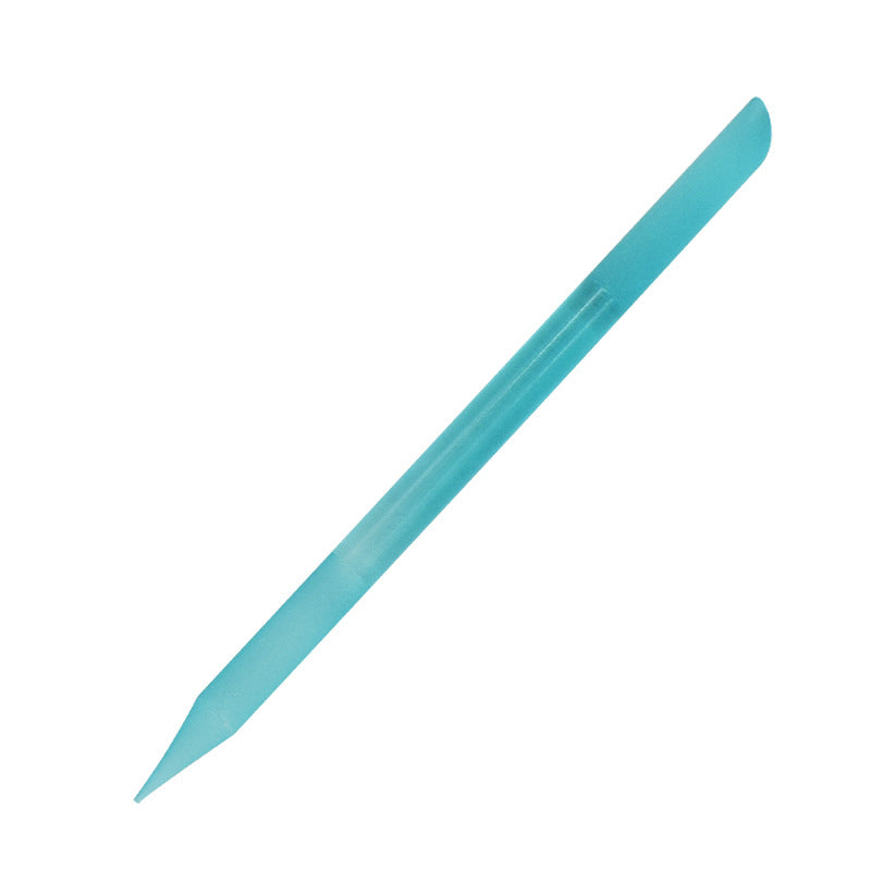 Full-color Cylindrical Glass Nail File Manicure Implement Manicure Household Double-headed Nail-free
