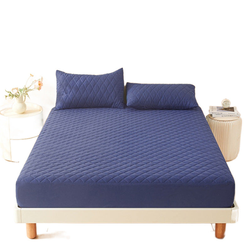 PTU Waterproof Cotton Fitted Sheet Moisture-proof Anti-dirty Bedspread
