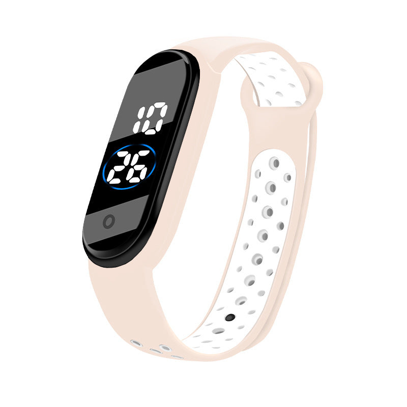 Waterproof Student Two-color Sports Bracelet Watch