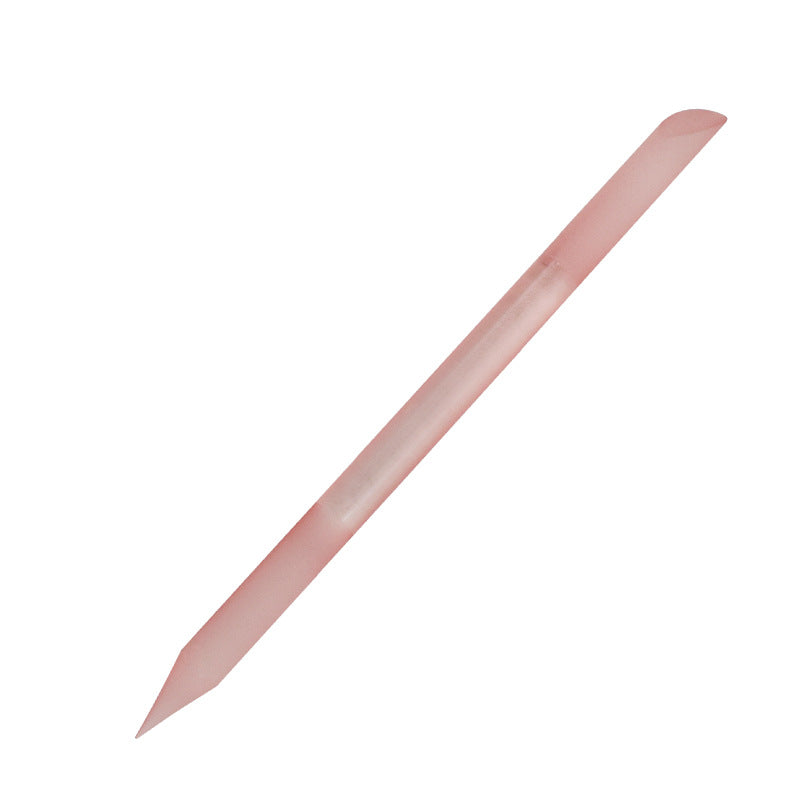 Full-color Cylindrical Glass Nail File Manicure Implement Manicure Household Double-headed Nail-free