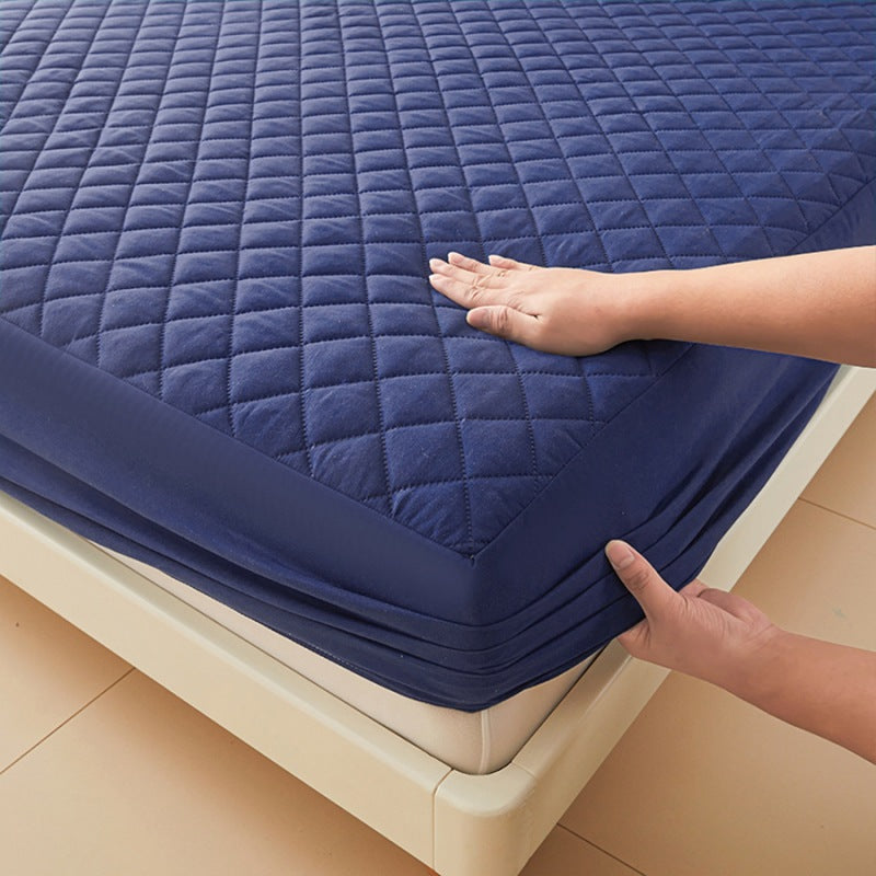 PTU Waterproof Cotton Fitted Sheet Moisture-proof Anti-dirty Bedspread