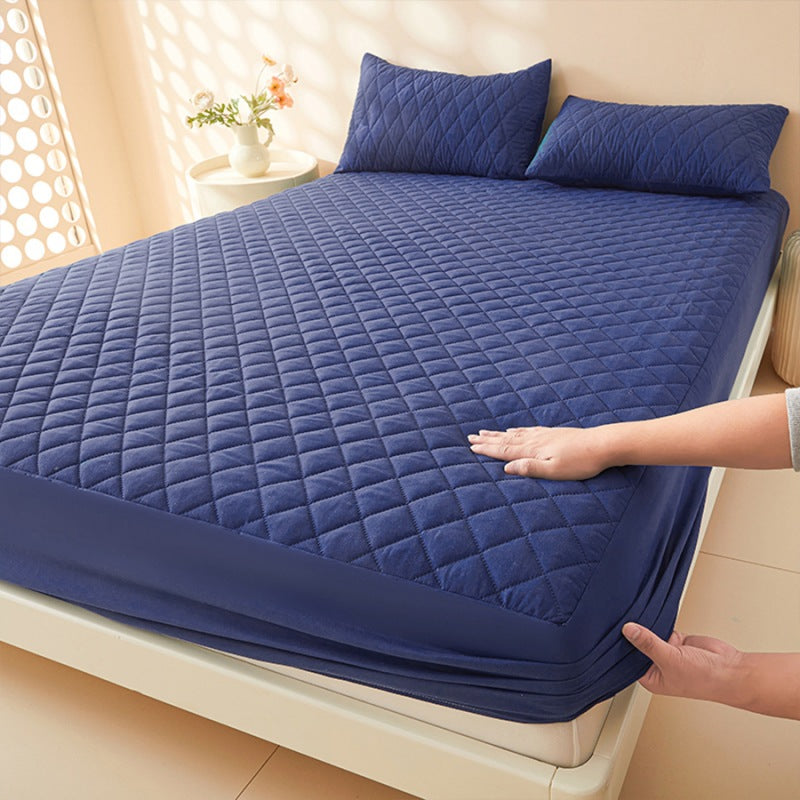 PTU Waterproof Cotton Fitted Sheet Moisture-proof Anti-dirty Bedspread