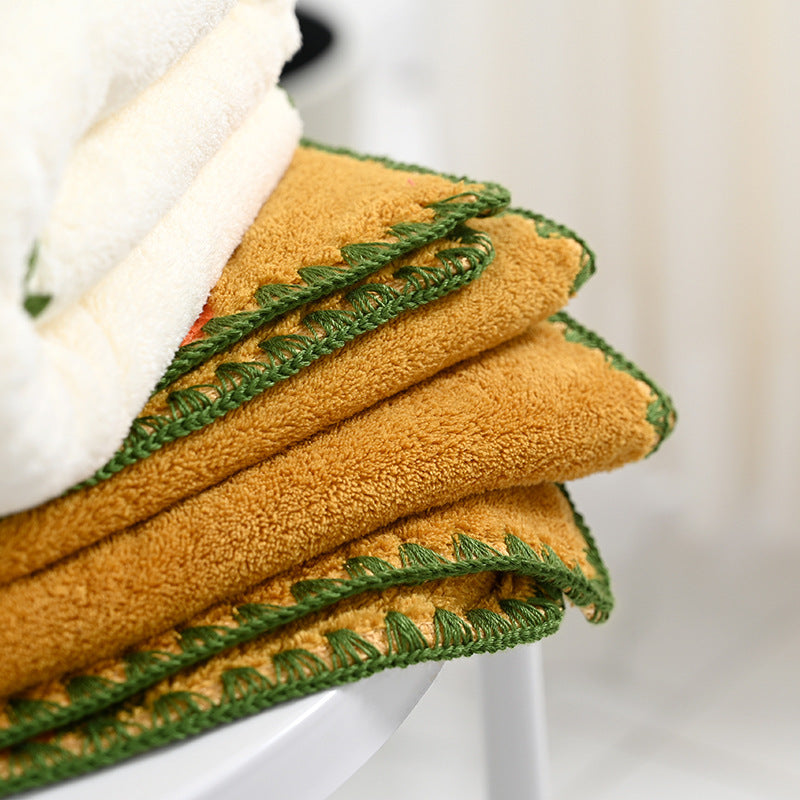 Pineapple Avocado Covers Towels Coral Velvet Soft Absorbent Couple