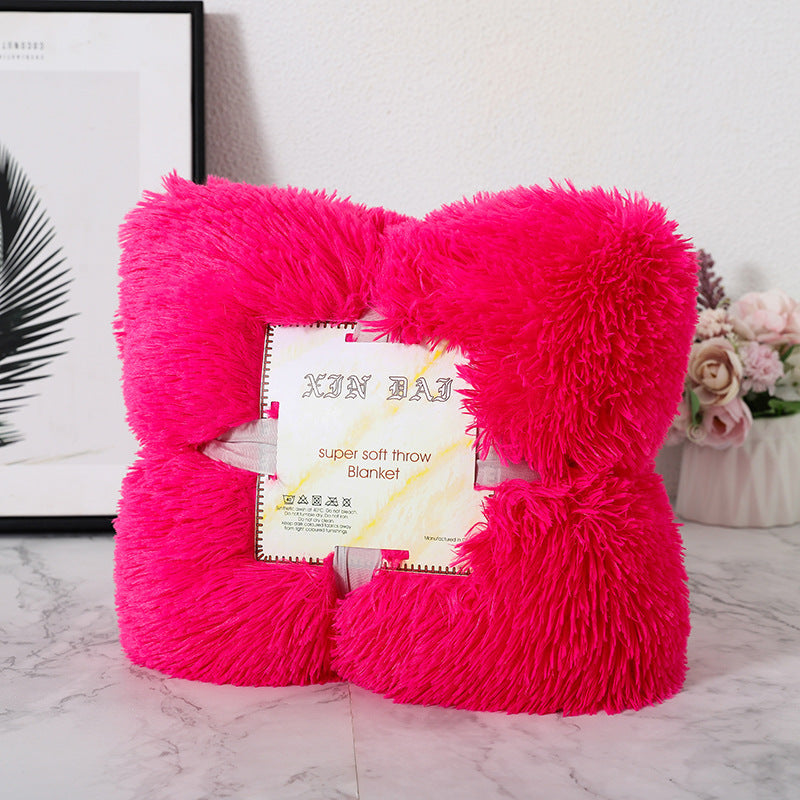 Double-side Velvet Blanket Autumn And Winter Velvet Pillow Cover