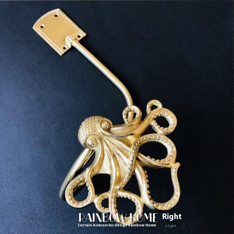 Lily Little Angel Wings Brass Curtain American Decoration Hook