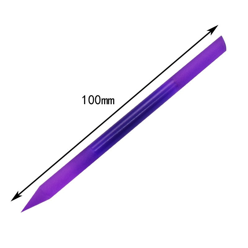 Full-color Cylindrical Glass Nail File Manicure Implement Manicure Household Double-headed Nail-free