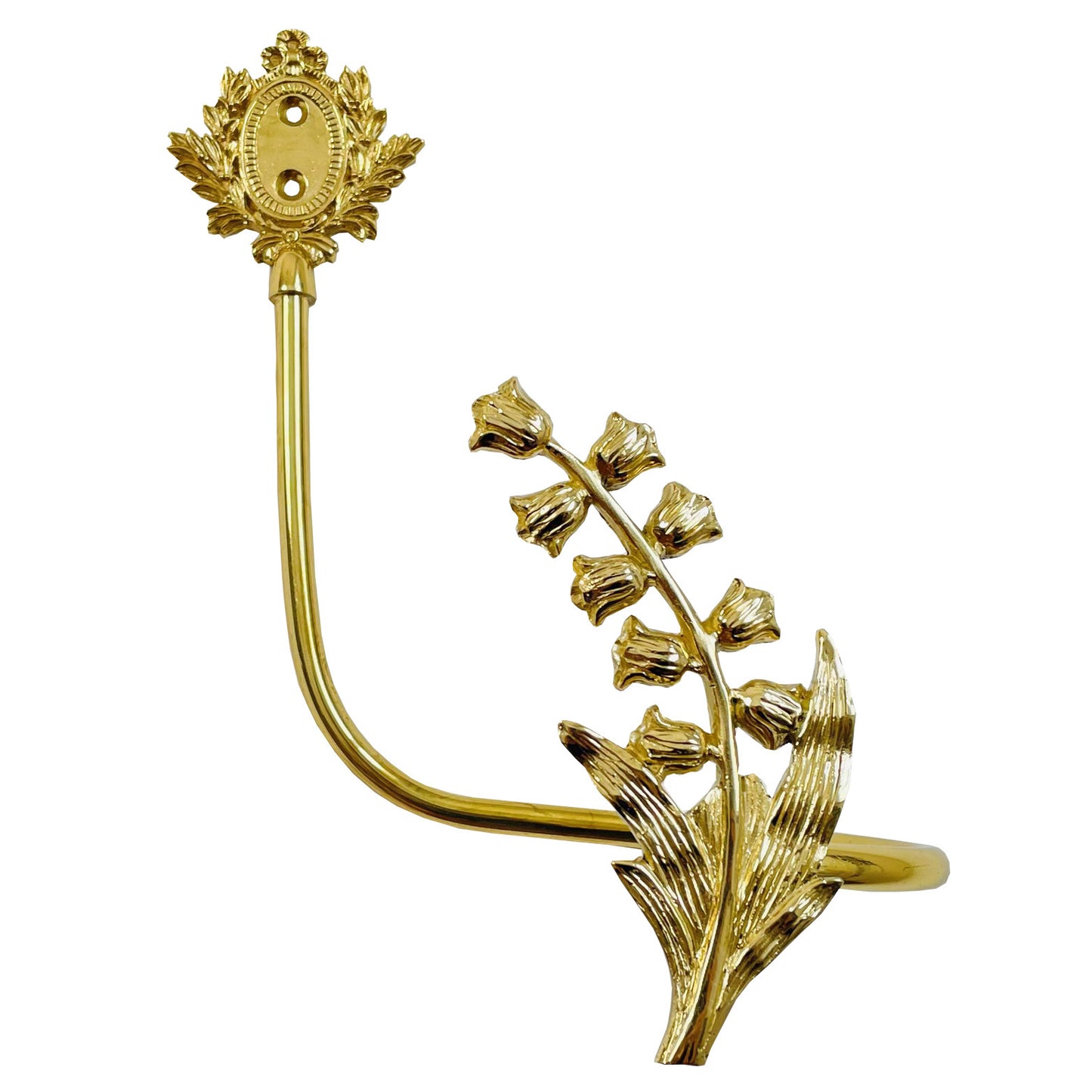 Lily Little Angel Wings Brass Curtain American Decoration Hook