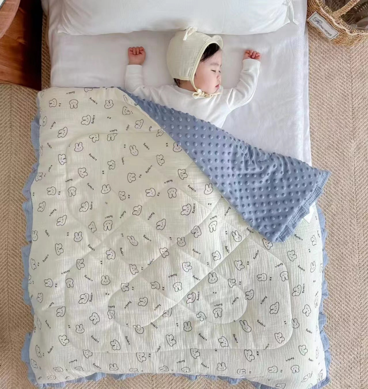 Lace Kindergarten Nap Soothing Ruffled Baby Autumn And Winter Thickening Class A Quilt