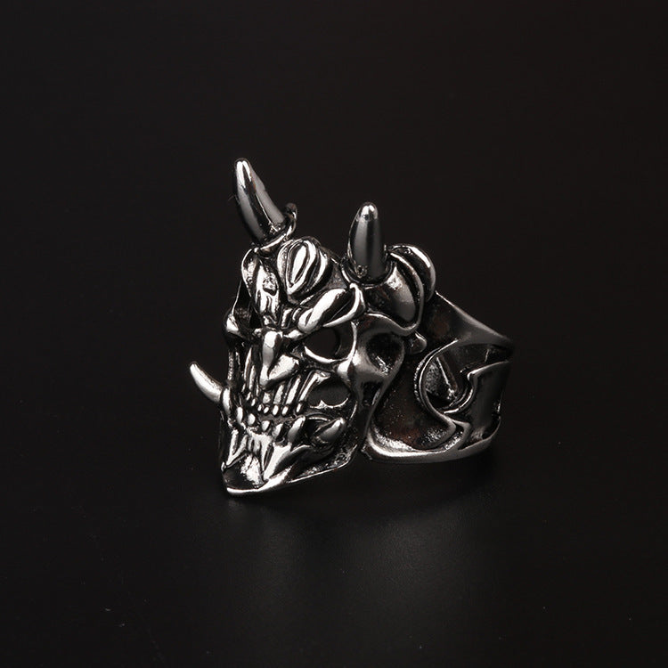 Antique Alloy Plating Ring Skull Jewelry