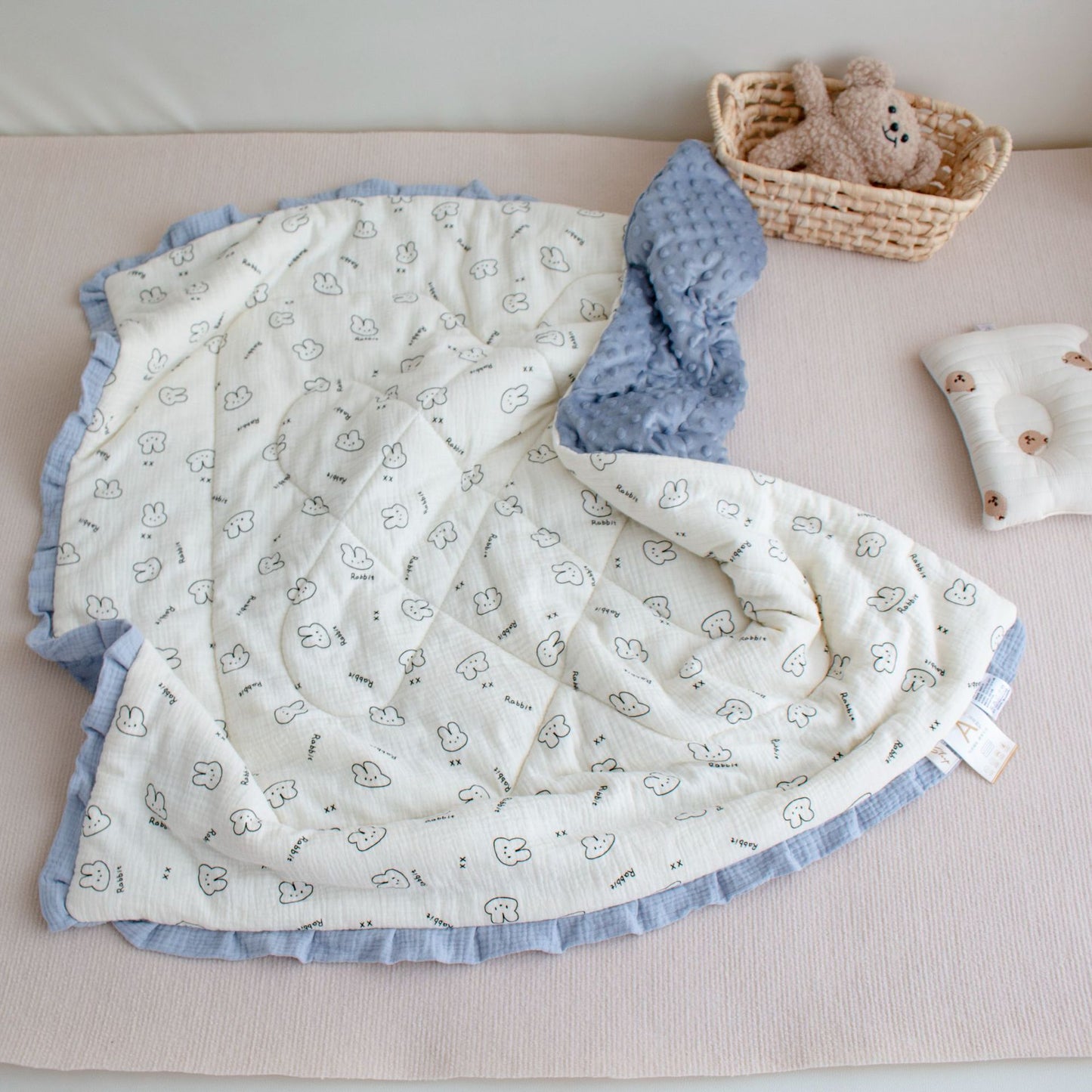 Lace Kindergarten Nap Soothing Ruffled Baby Autumn And Winter Thickening Class A Quilt