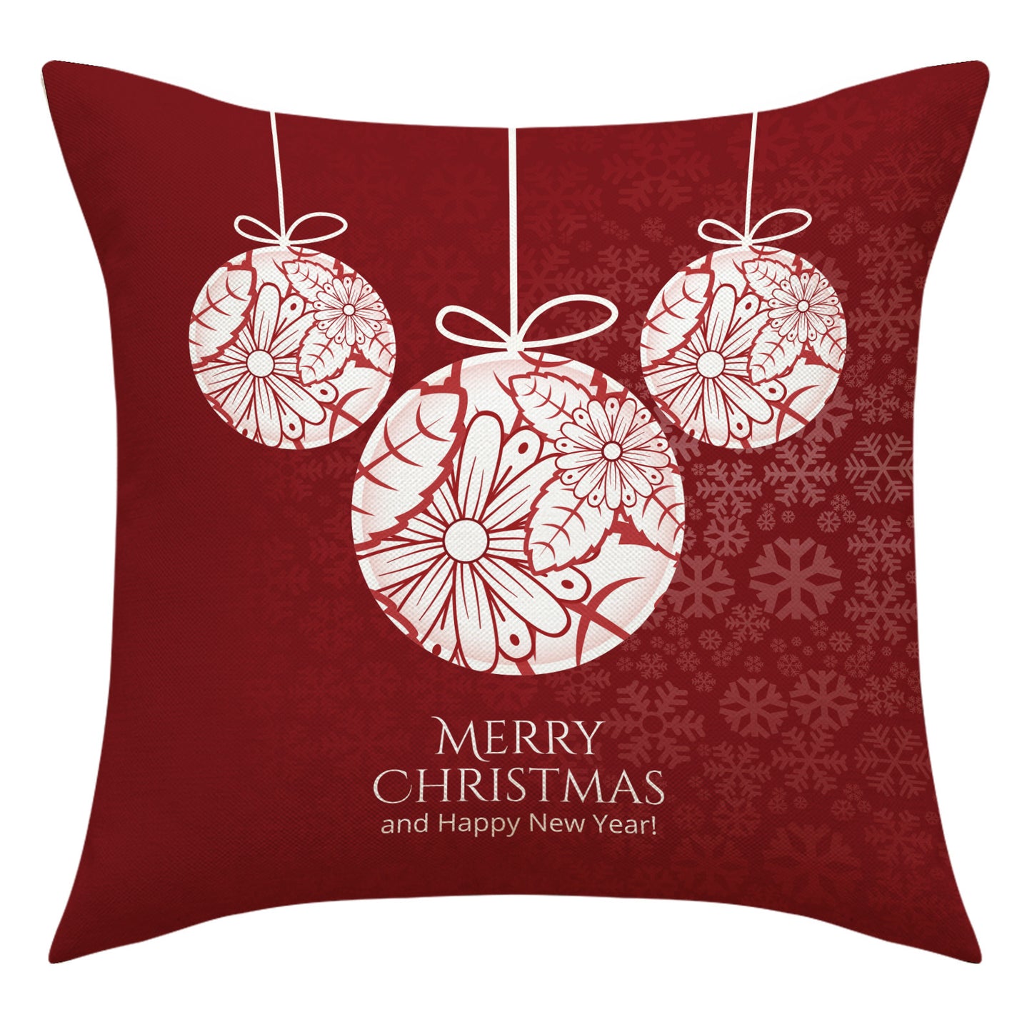 Christmas Pillow Cover Snowman Elk Decoration
