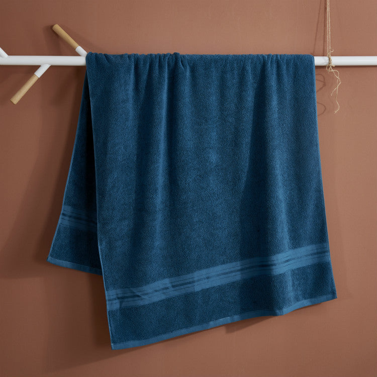 Large Men's Women's Gray Thick Absorbent Cotton Household Towels