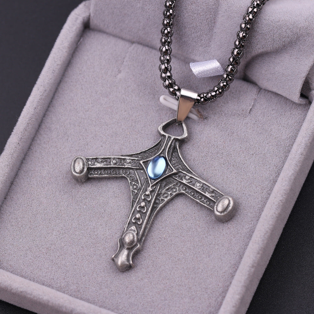 Badge Necklace Pendant Jewelry Game