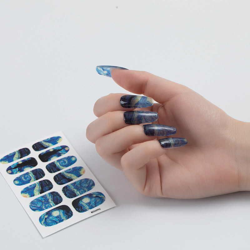 Nail Sticker European And American Oil Painting Art