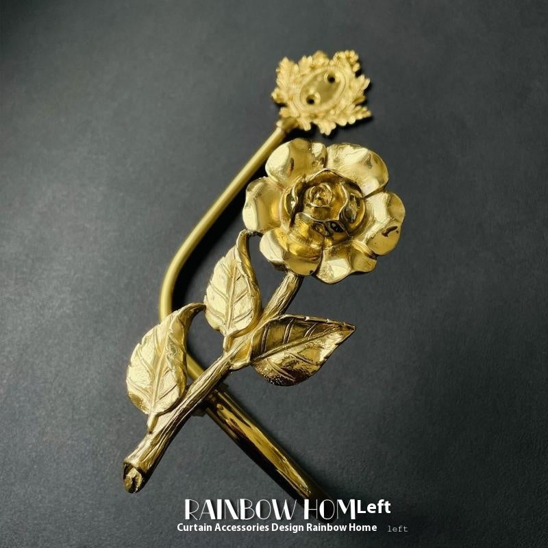 Lily Little Angel Wings Brass Curtain American Decoration Hook