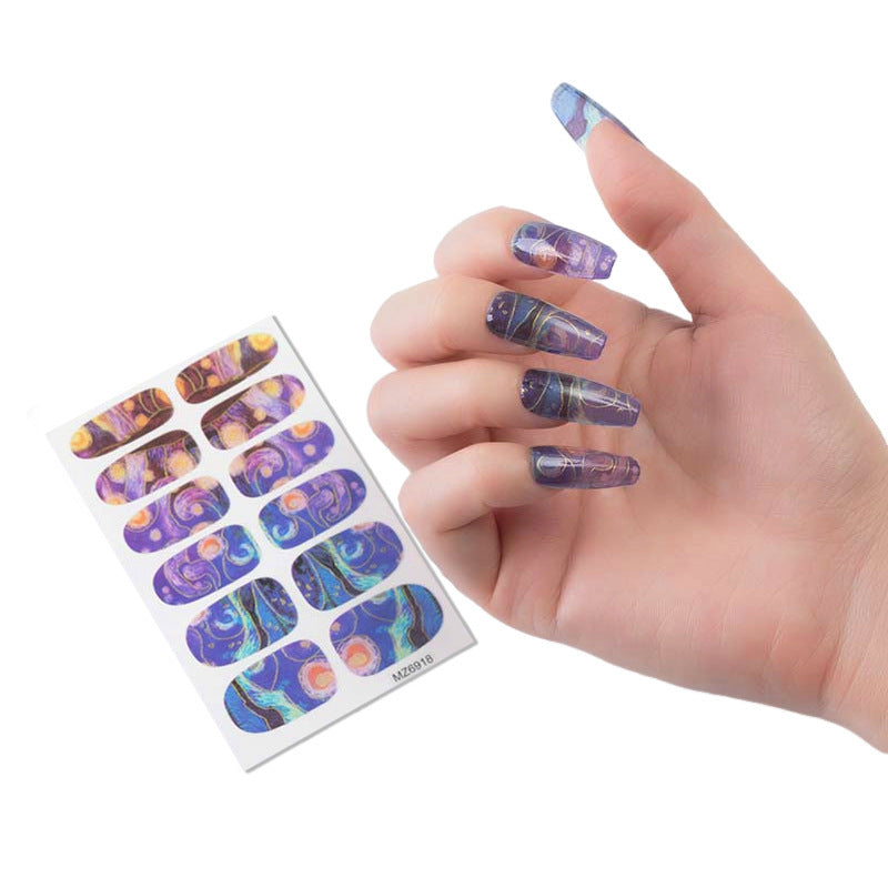 Nail Sticker European And American Oil Painting Art