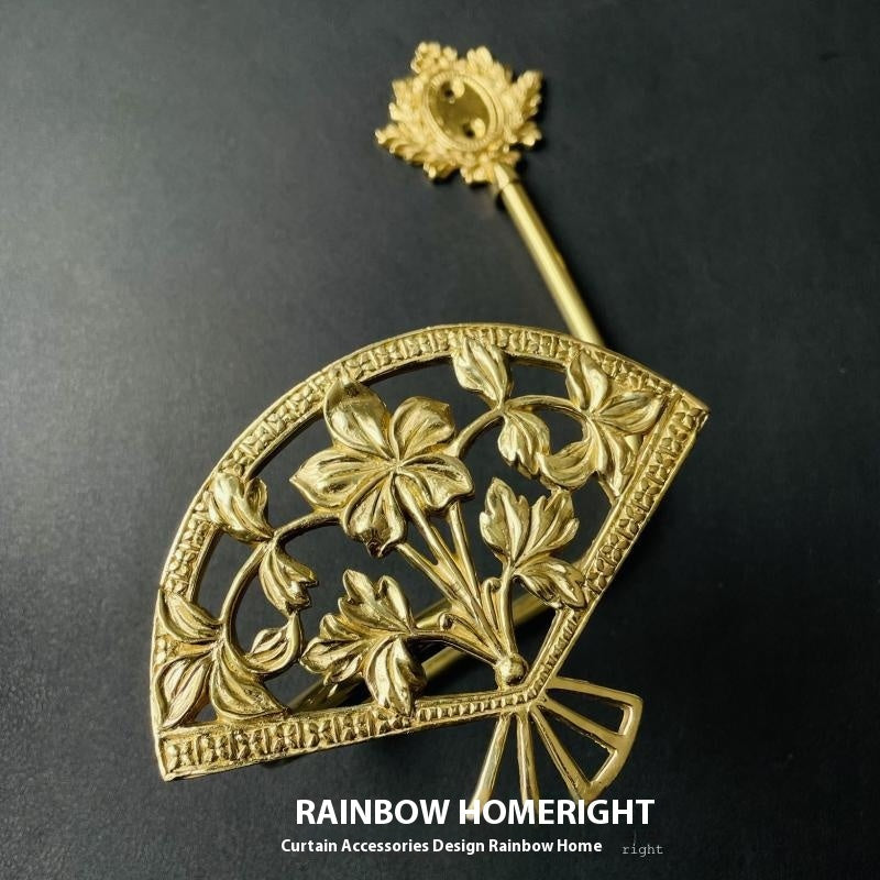 Lily Little Angel Wings Brass Curtain American Decoration Hook