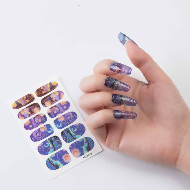 Nail Sticker European And American Oil Painting Art