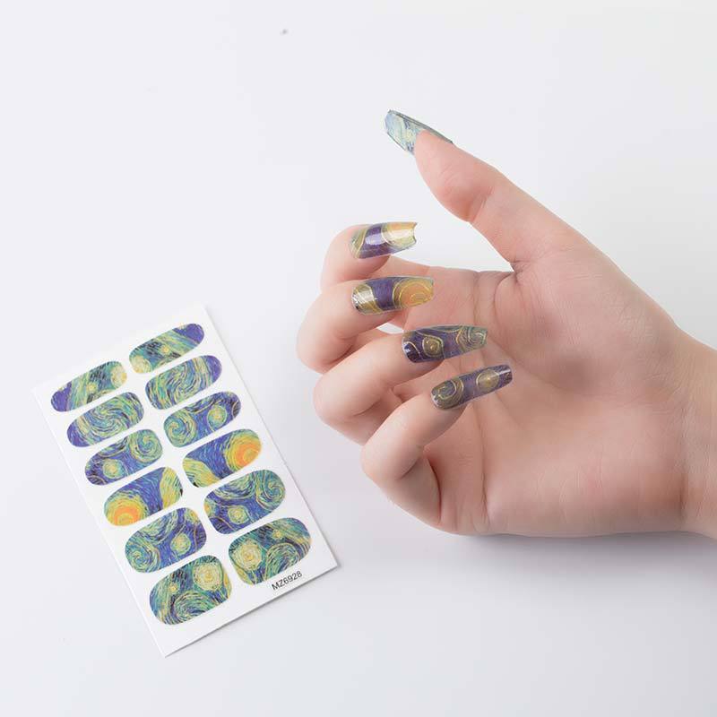 Nail Sticker European And American Oil Painting Art
