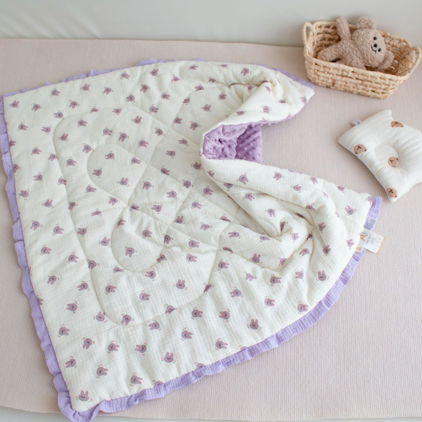 Lace Kindergarten Nap Soothing Ruffled Baby Autumn And Winter Thickening Class A Quilt