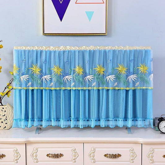 Lace Television Cover Desktop Hanging TV Dust Cover Cover Cloth Slipcover