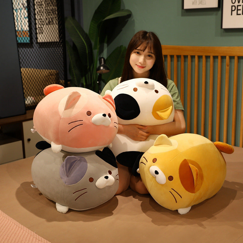 Japanese Dumpling Cat Plush Toy Doll Cute Fat Fat House Cat Big Pillow Bed Hug Doll Wholesale