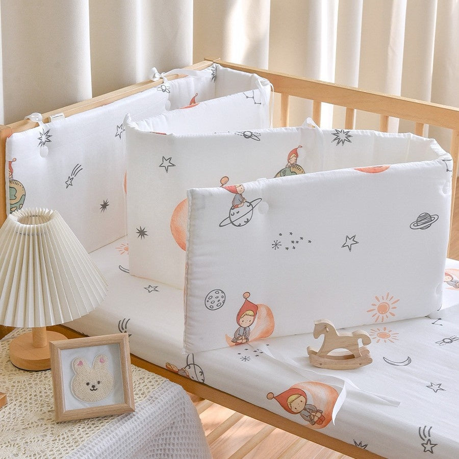 Baby One Piece Bed Fence Newborn Baby Cotton Gauze