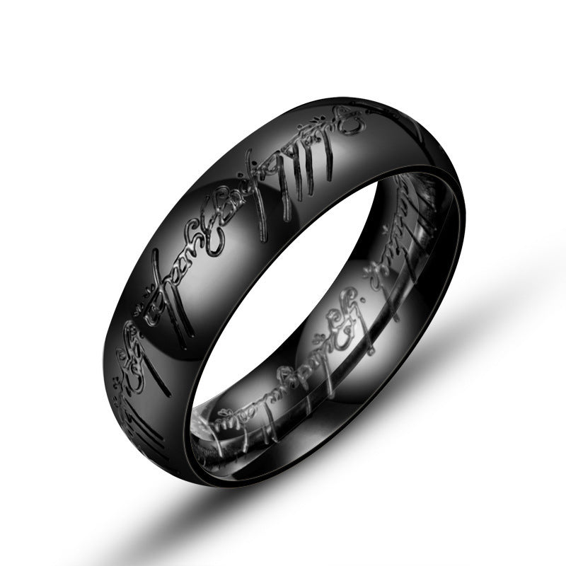 Jewelry Titanium Steel Personality Ring