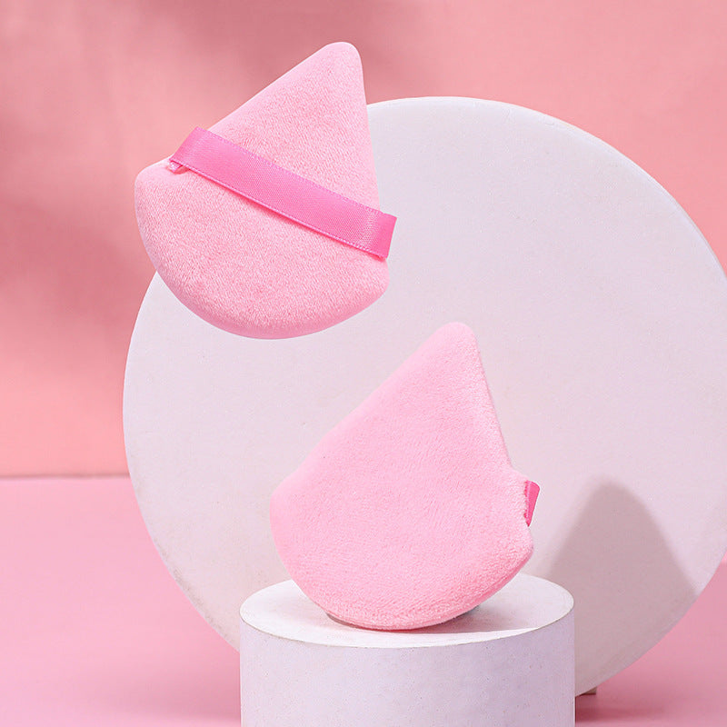 Puff Suede Dry Powder Puff Fan Loose Powder Puff Makeup Sponge