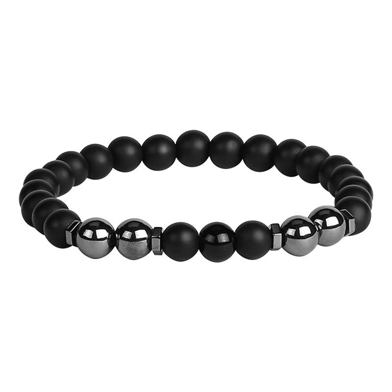 Natural Black Hematite Tiger Eye Beaded Bracelets Men For Magnetic Health Protection Women Jewelry